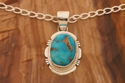 Native American Jewelry Sonoran Turquoise Pendant